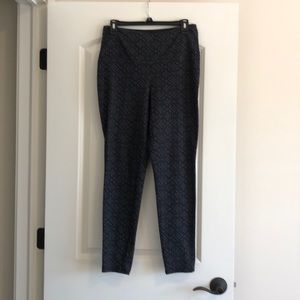 Leggings Black/Slate Blue pattern